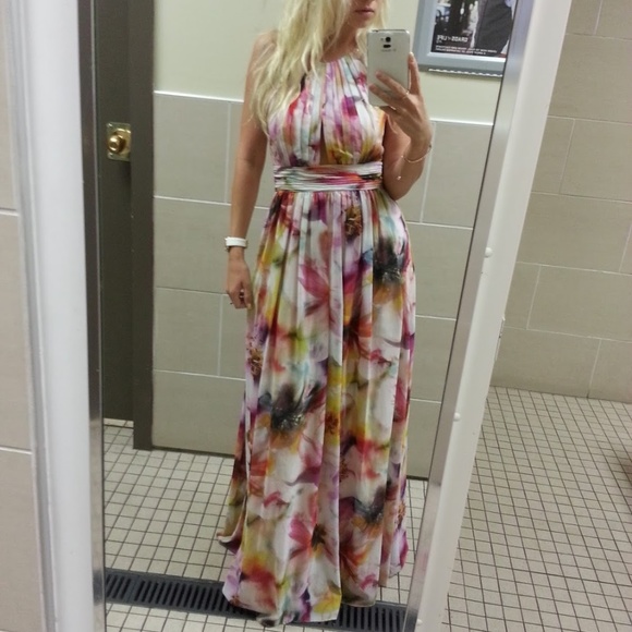 Floral Evening dress Small - Picture 1 of 4